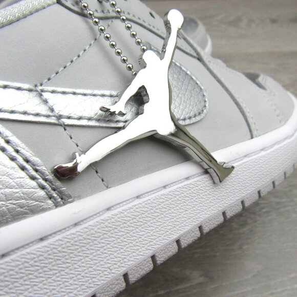 Air Jordan 1 Low OG Silver Sneakers Men's Size 10 NEW - Picture 7 of 14